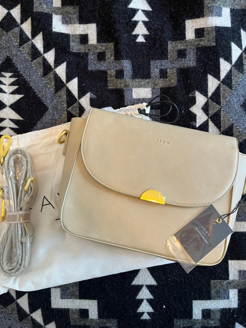 Fawn Design Shoulder Bag in Adobe